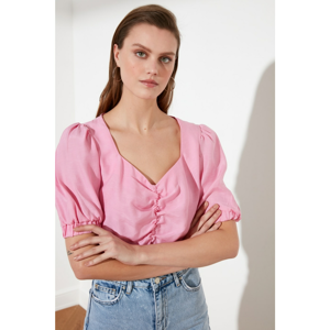 Trendyol Powder Pucker Blouse