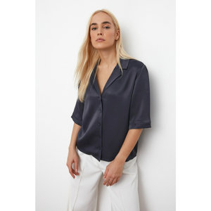 Trendyol Navy Blue Pocket Detail Shirt