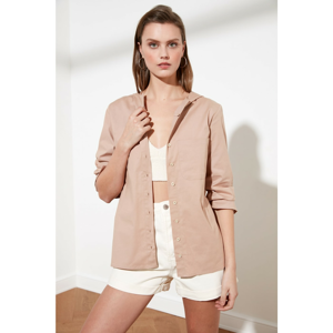 Trendyol Mink Pocket Detail Shirt