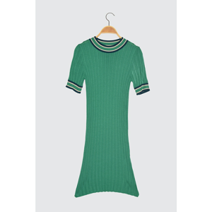 Trendyol Green Short Sleeve Knitwear Dress