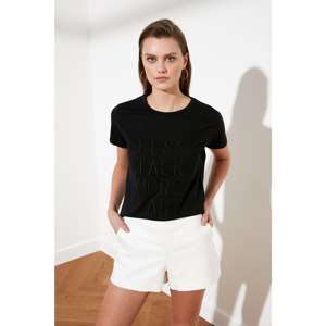 Trendyol Black Basic Knitted T-Shirt