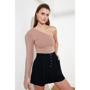 Trendyol Mink One Shoulder Knitted Blouse