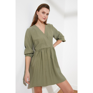 Trendyol Haki Cruise Collar Dress