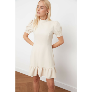 Trendyol Ekru Flywheel Dress