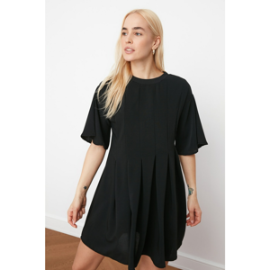 Trendyol Black Pleated Dress