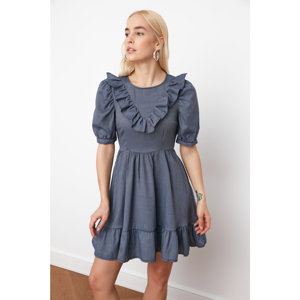 Trendyol Navy Blue Flywheel Dress