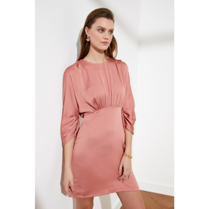 Trendyol Rose Dry Pucker Detail Dress