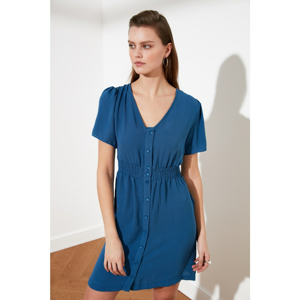 Trendyol Indigo Button Dress