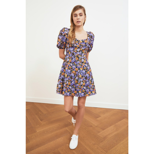 Trendyol Purple Floral Dress