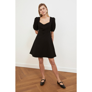 Trendyol Black Balloon Sleeve Dress