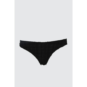 Trendyol Black Textured Bikini bottom
