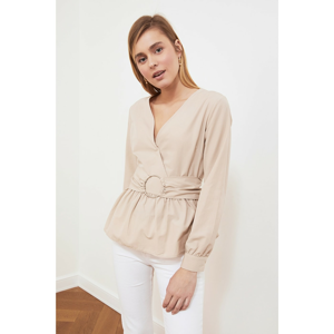 Trendyol Stone Arched Blouse