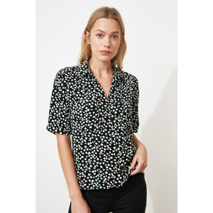 Trendyol Black V-Neck Shirt