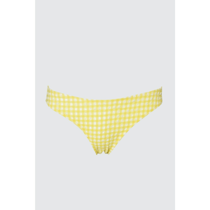 Trendyol Yellow Textured Bikini bottom