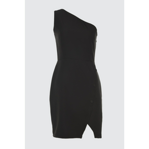 Trendyol Anvelope Dress with Black Button Detail