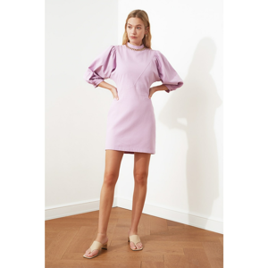 Trendyol Lila Balloon Sleeve Dress