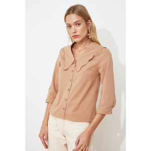 Trendyol Mink Collar Detailed Shirt