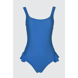 Trendyol Blue Frilled Swimsuit