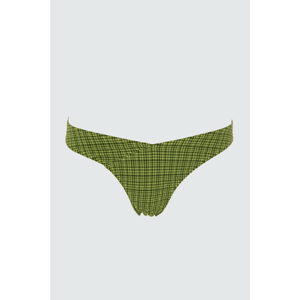 Trendyol Green Textured V Cut Bikini Bottoms