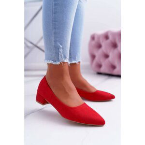 Women's Pumps Suede Red Rheya