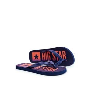 Men's Slides Flip flops Big Star Navy FF274A468