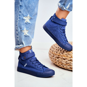 Women's High Sneakers Big Star FF274584 Blue