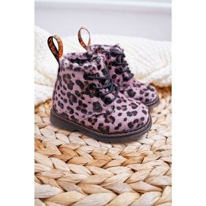 Children's Boots With Zipper Pink Leopard Lilo