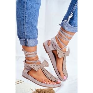 Lu Boo Women's Gray Sandals Mara