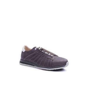 Men's Brogues Bednarek Sport Leather Shoes Grey Geos