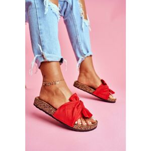 Women's Flip-flops Bows Red Felis