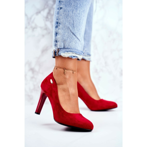 Women’s Pumps Red Suede Campbell