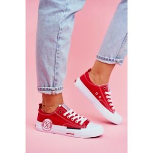 Women's Cross Jeans Sneakers Red FF2R4074C