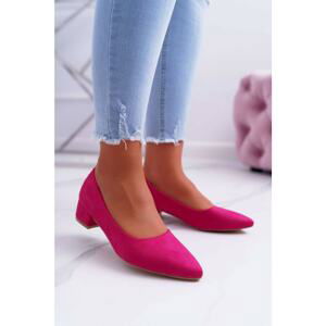 Women's Pumps Suede Fushia Rheya