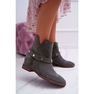 Women’s Boots Laura Messi 1890 Leather Olive Darmah