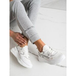 SHELOVET CASUAL WHITE SNEAKERS