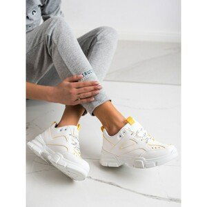 SHELOVET FASHIONABLE WHITE SNEAKERS