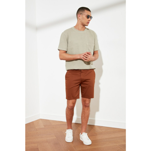 Trendyol Camel Men's Slim Fit Chino Shorts & Bermuda