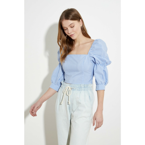 Trendyol Blouse - Blue - Fitted