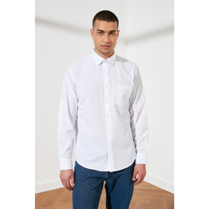 Trendyol White Men's Relax Fit Shirt