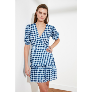 Trendyol Navy Blue Cruise Collar Dress