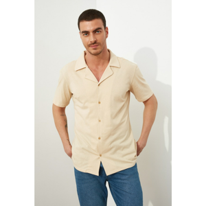 Trendyol Beige Men's Shirt