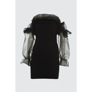 Trendyol Black Collar Detailed Dress