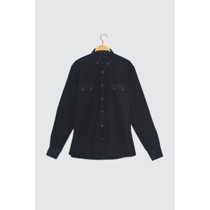 Trendyol Navy Blue Men's Regular Fit Shirt