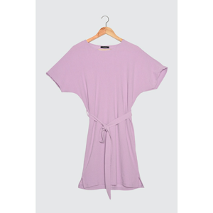 Trendyol Lila Binding Detailed Knitted Dress