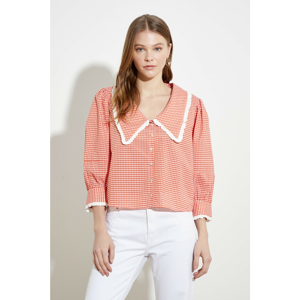 Trendyol Orange Collar Detailed Shirt