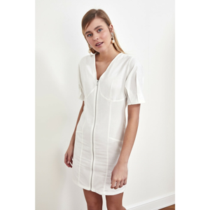 Trendyol Ekru Zip Dress