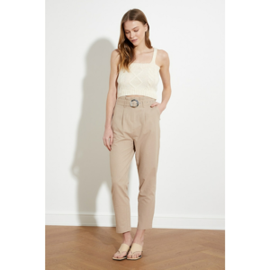 Trendyol Camel Belt Pants