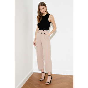 Trendyol Beige Button Detailed Pants