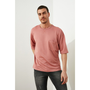 Trendyol Rose Dry Male Oversize Short Sleeve Sweatshirt