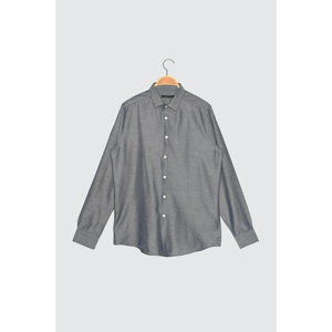Trendyol Anthracite Men's Oxford Slim Fit Shirt Collar Shirt